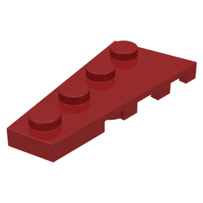 Wig, Plaat 4x2 links Dark Red